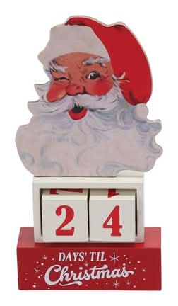 Christmas Santa Countdown Décor