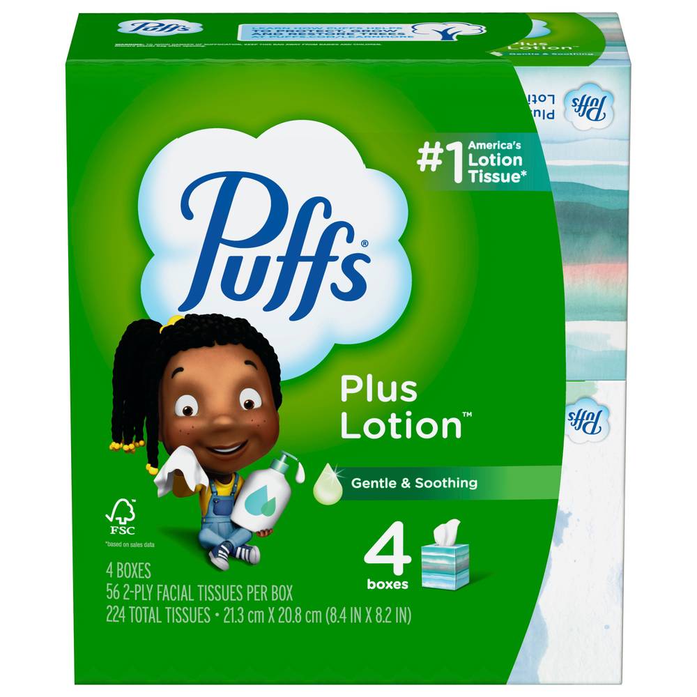 Puffs Plus Lotion Facial Tissues