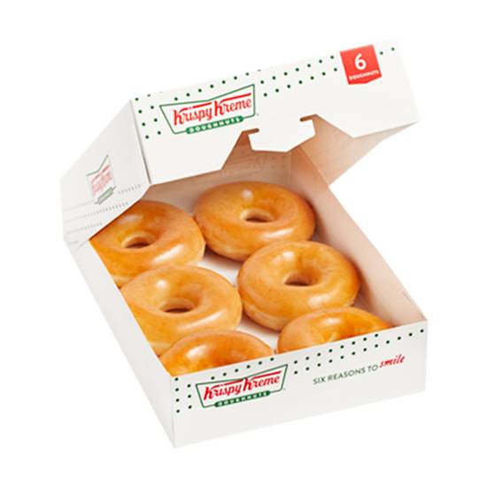 6 Pack Original Glazed.