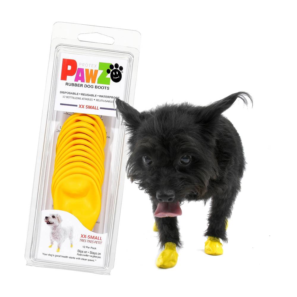 PawZ® Rubber Dog Boots (Color: Assorted, Size: 2X Small)