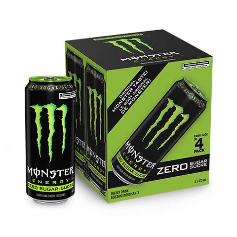 Monster Energy Zero Sugar 473ml (4Pack)