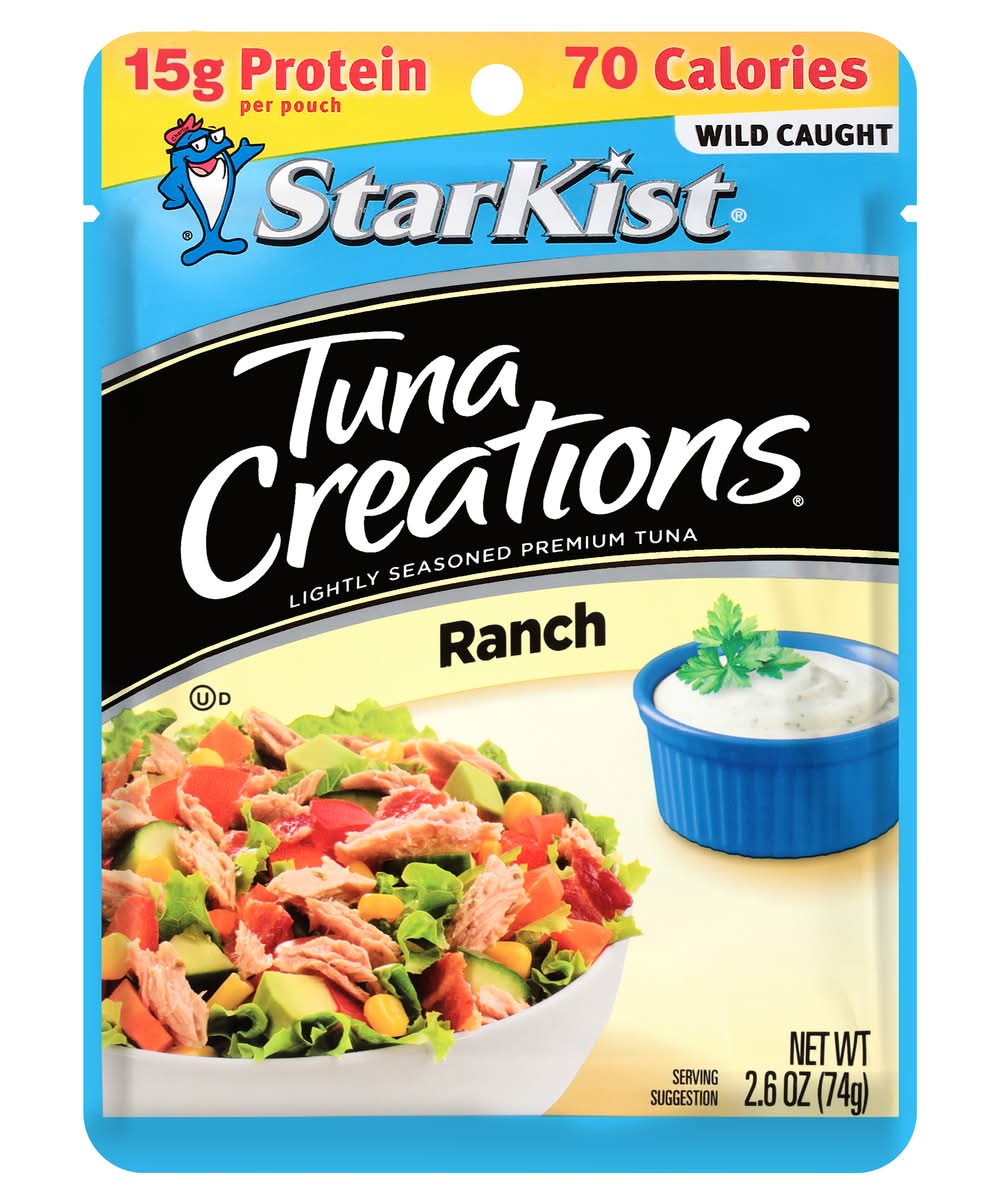 StarKist Creations Lightly Seasoned Premium Tuna, Ranch (2.6 oz)