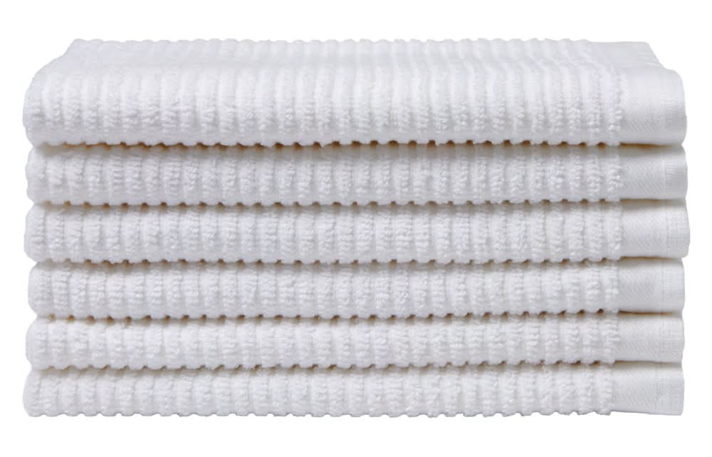 Crofton Bar Mop Towels, 16x19 in, White (6 pack)