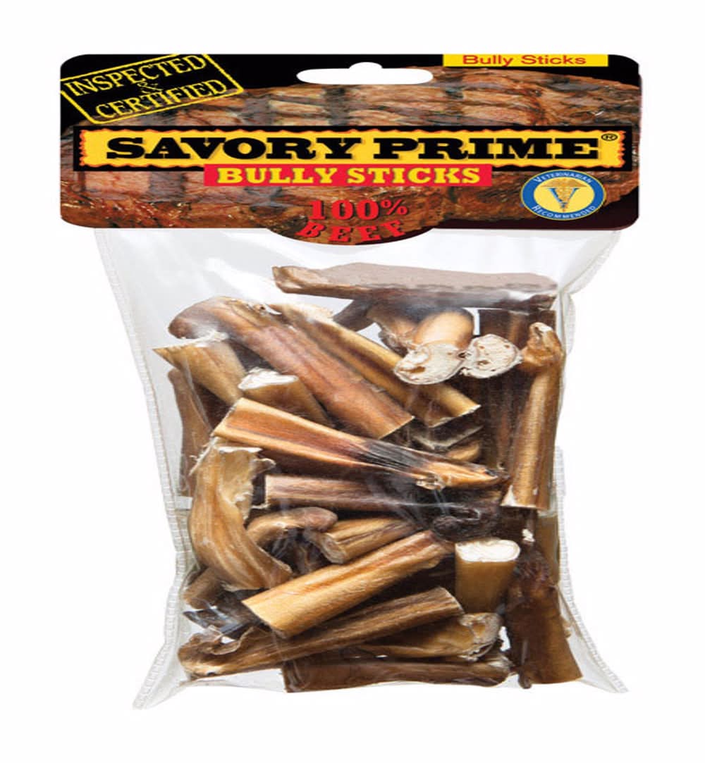 Savory Prime Naturals Braided Beef Grain Free Bully Stick For Dogs 10 Oz 3-5 In.