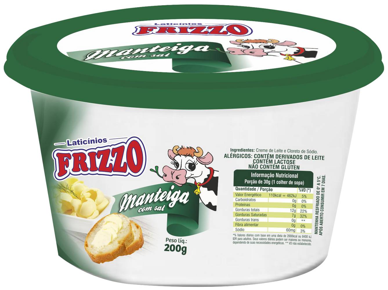 Frizzo manteiga com sal (200g)