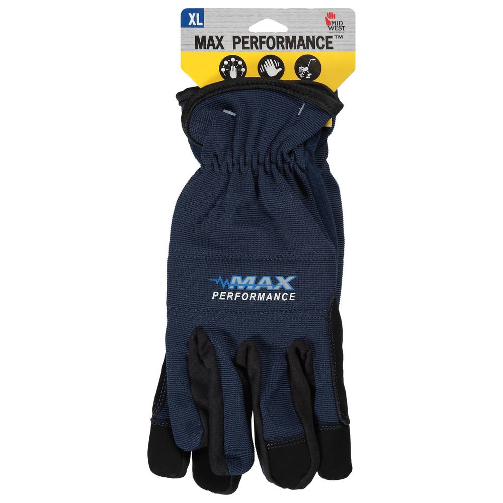 Midwest Max Performance Gloves, Blue