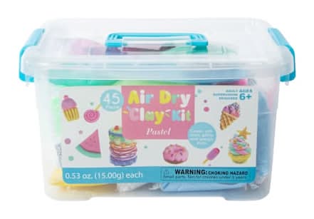 Air Dry Clay Pastel Kit 45-Piece Pastel