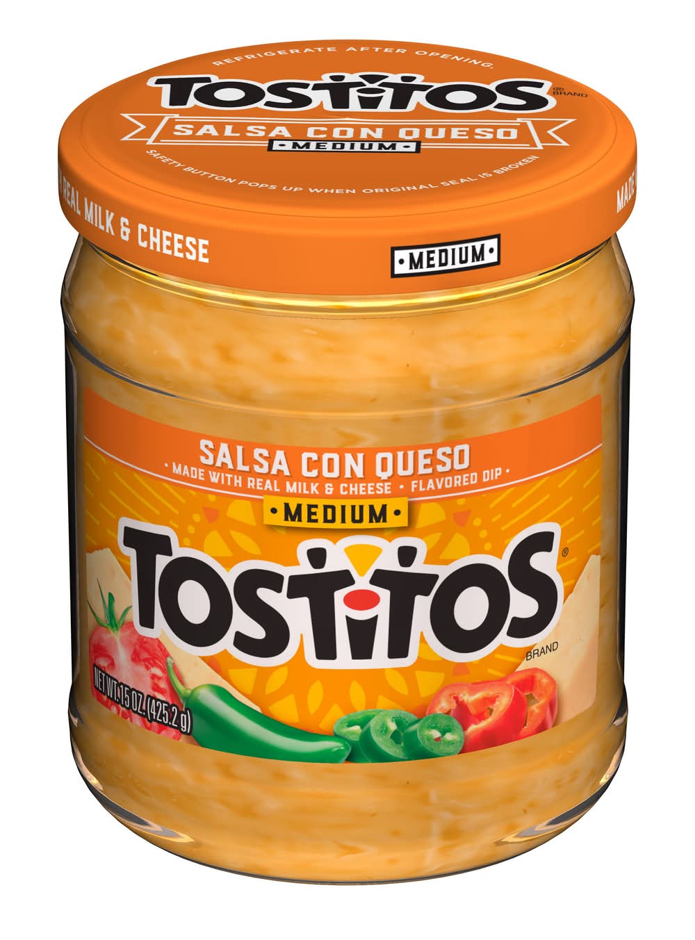Tostitos Medium Salsa Con Queso Dip (15 oz)
