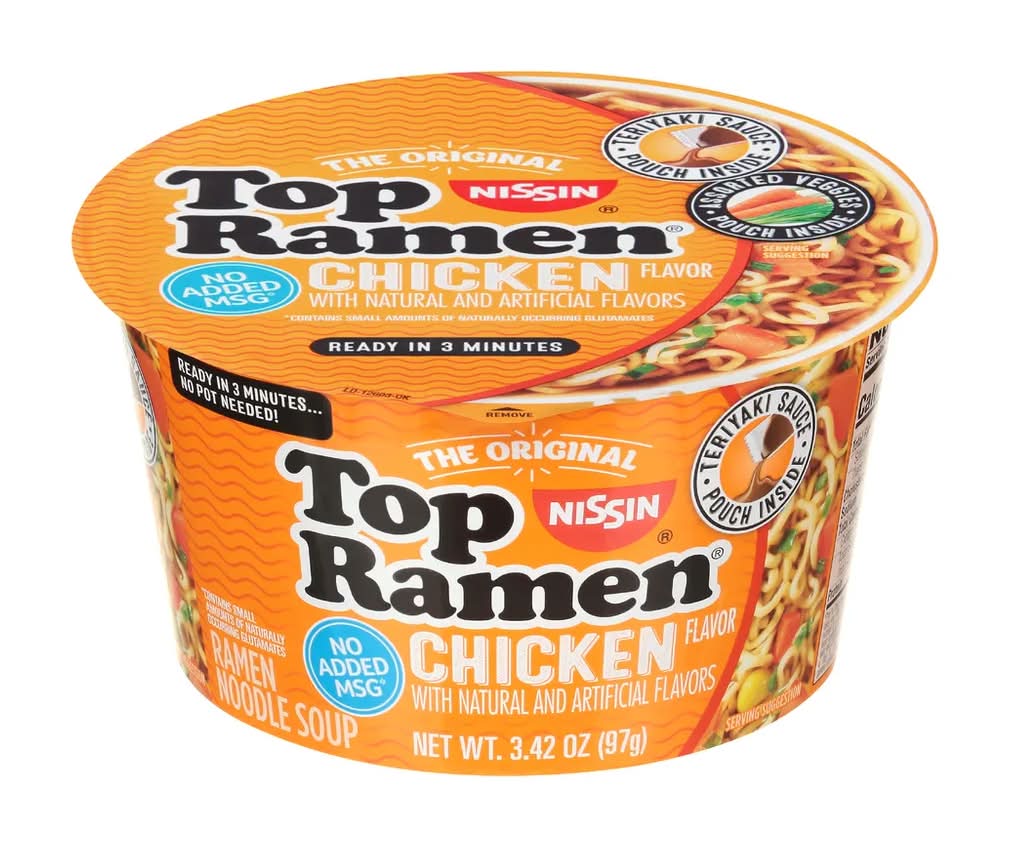 Nissin Top Ramen Chicken Ramen Noodle Soup