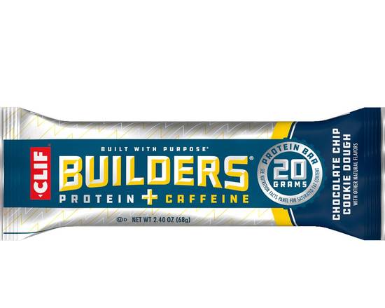 Order Clif Builders Chocolate Chip Cookie Dough with Caffeine food online from Chevron Extramile store, Everett on bringmethat.com