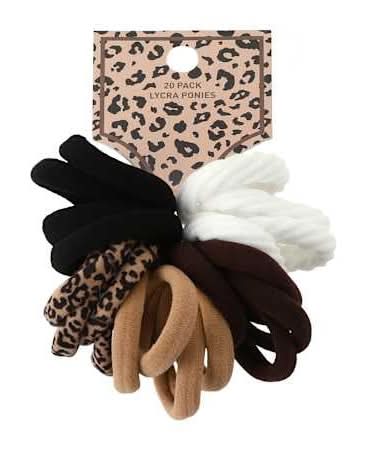 Lycra Ponies 20-Pack Leopard Print