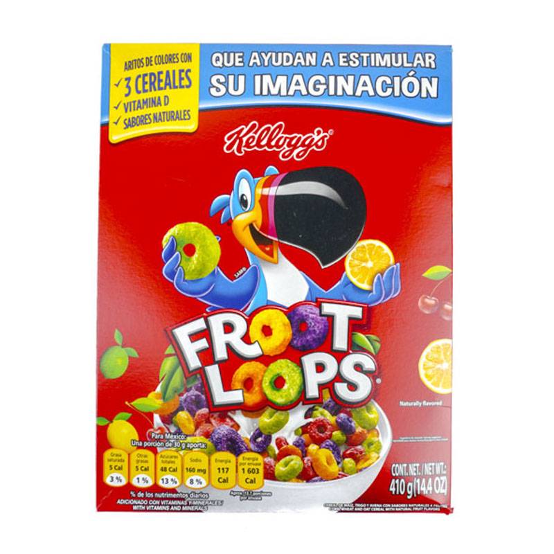 Froot loops cereal con sabor a frutas (caja 410 g)