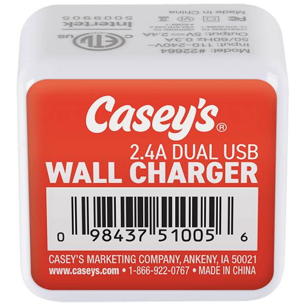 Casey's Dual Port Wall Charger