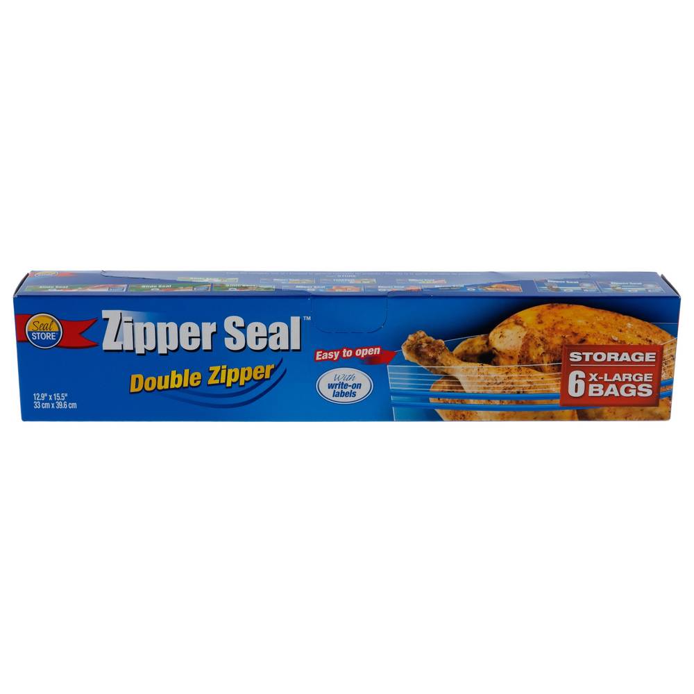Zipper Seal Storage Bags (x large 33 cm x 39.6 cm)