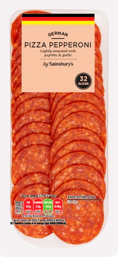 Sainsbury's German Pizza Pepperoni Slices (32 pack)