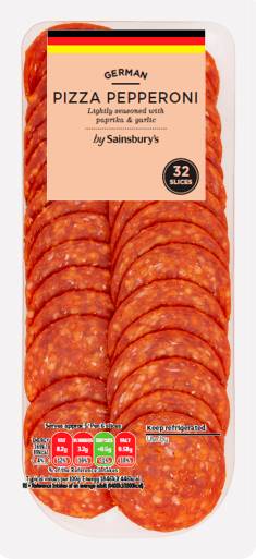 Sainsbury's German Pizza Pepperoni Slices (32 pack)