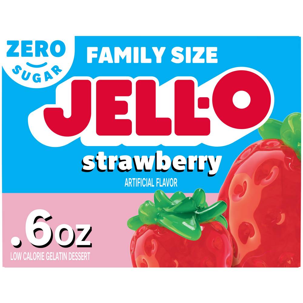 Jell-O Sugar Free Strawberry Instant Gelatin Dessert (0.6 oz)