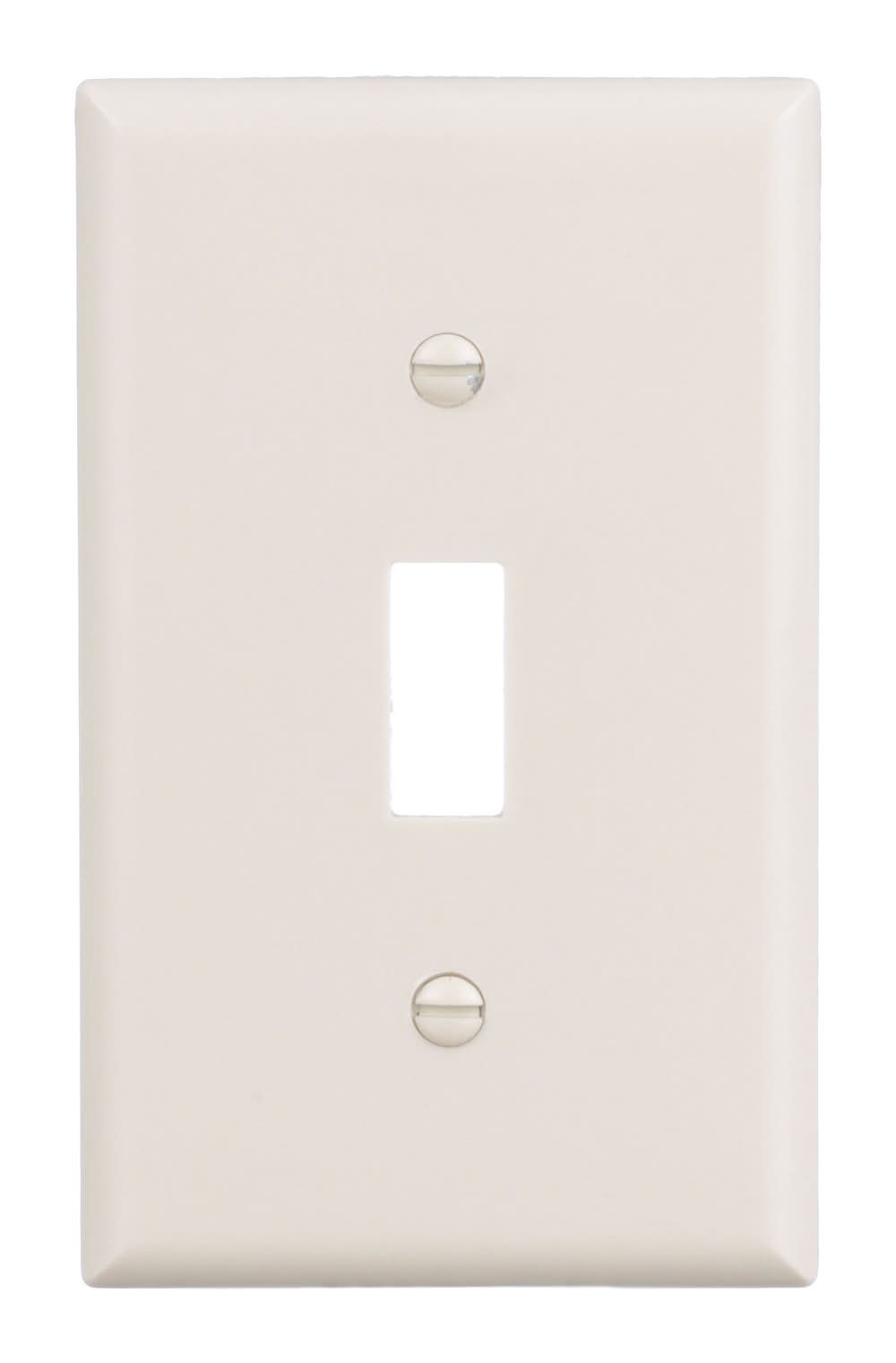 Eaton 1 -Gang Standard Size Light almond Plastic Indoor Toggle Wall Plate