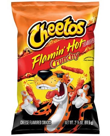 Cheetos Crunchy Snacks, Flamin' Hot Cheese (2.88 oz)