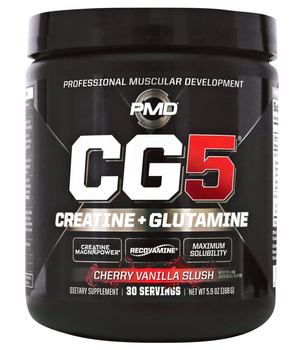 PMD Cg5 Creatine Glutamine Slush, Cherry Vanilla (5.9 oz)