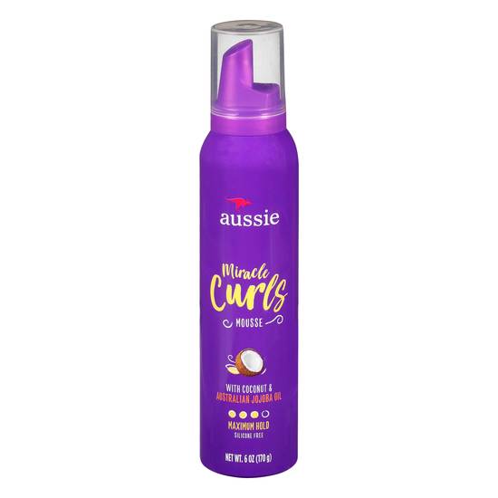 Aussie Miracle Curls Styling Mousse With Coconut