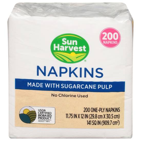 Sun Harvest 1-ply Paper Napkins (200 ct)