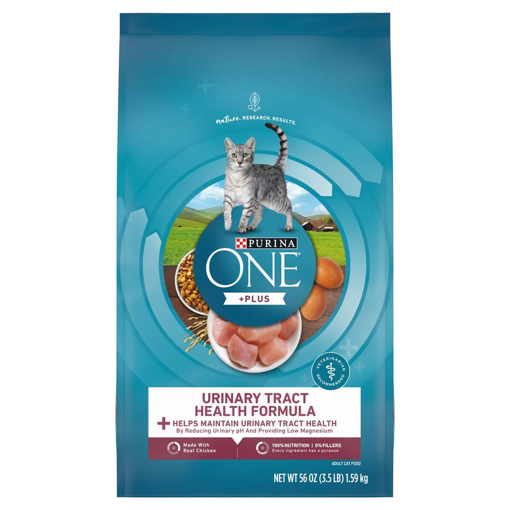 Purina ONE® +Plus Urinary Tract Adult Cat Dry Food - Chicken, High-Protein (Flavor: Chicken, Color: Assorted, Size: 3.5 Lb)