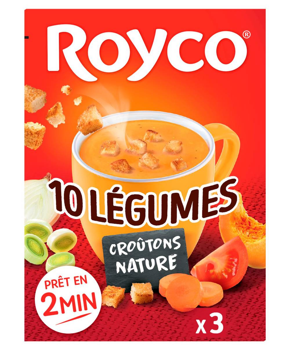 Royco - Velouté 10 légumes croutons romarin (3)