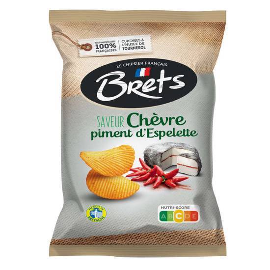 Chips  chèvre et piment d'Espelette Bret's 125 g