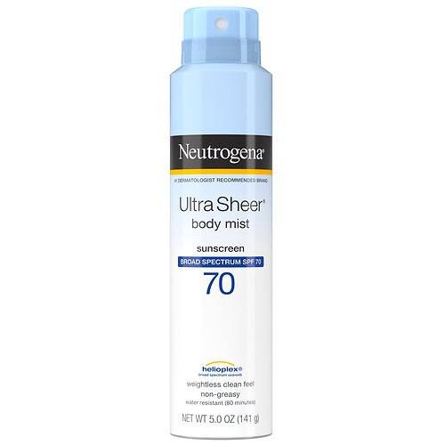 Neutrogena Ultra Sheer Lightweight Sunscreen Spray, SPF 70 - 5.0 oz