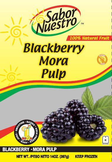Frozen Sabor Nuestro - Blackberry (Mora) Pulp - 14 oz Pack