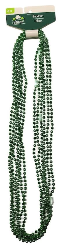 Seasonal Collection St-Patrick's Day Necklaces, 6-pc Pack.