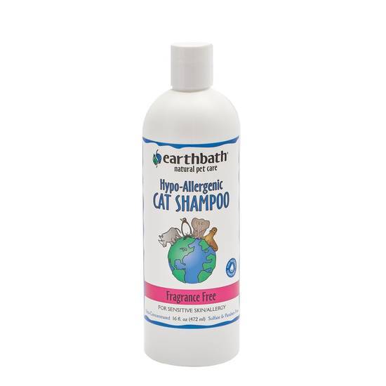 Earthbath Hypo Allergenic Fragrance Free Cat Shampoo (16 oz)