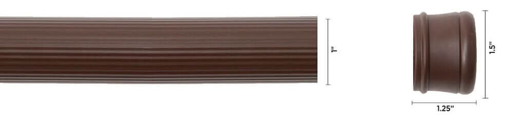 KENNEY · Cortinero cortinero ajust 107-183cm choc