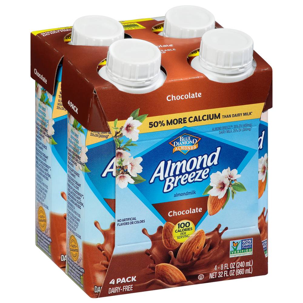 Almond Breeze Chocolate Almondmilk (4 x 8 fl oz)