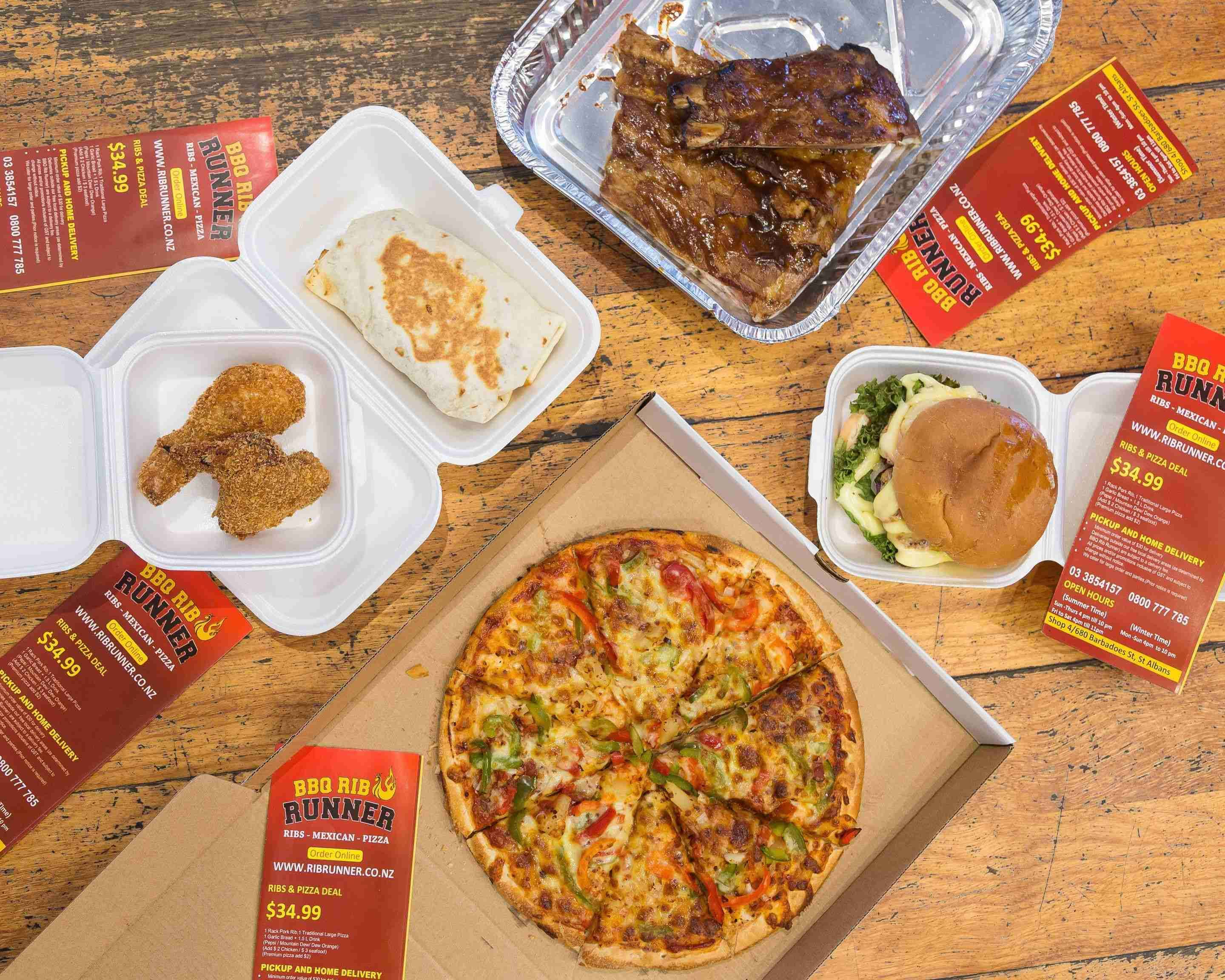 Order BBQ RIB RUNNER Delivery Online Christchurch Takeout Menu