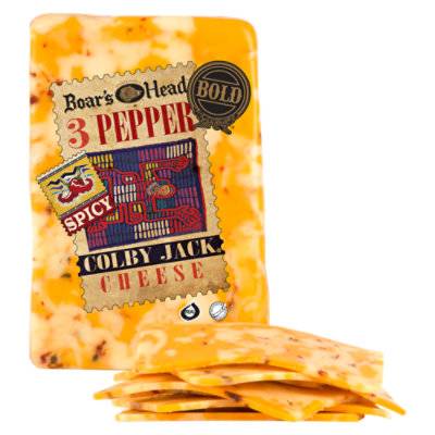 Boars Head Bold Three Pepper Colby Jack Cheese