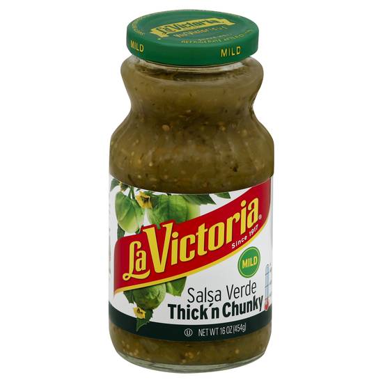 La Victoria Mild Thick 'N Chunky Salsa Verde (16 oz)