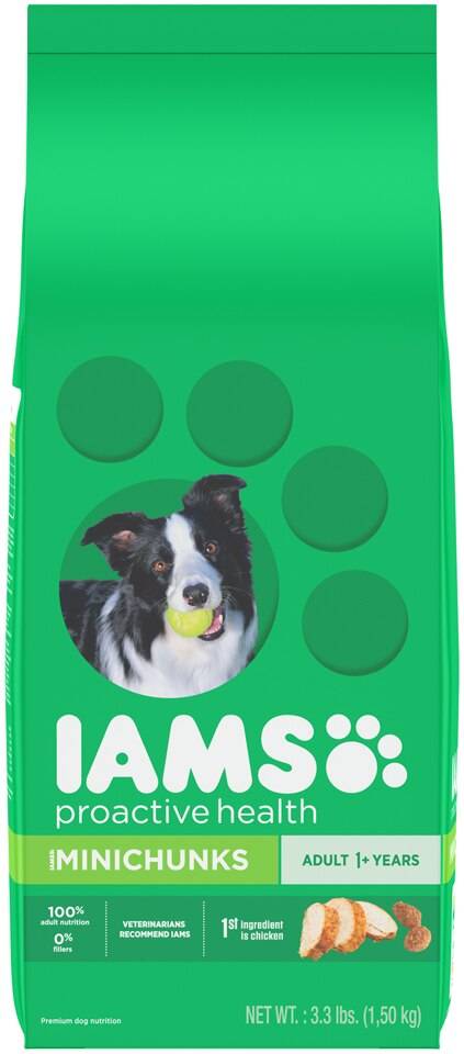 IAMS Proactive Health Adult Minichunks Dry, Dog Food, 3.3 lb