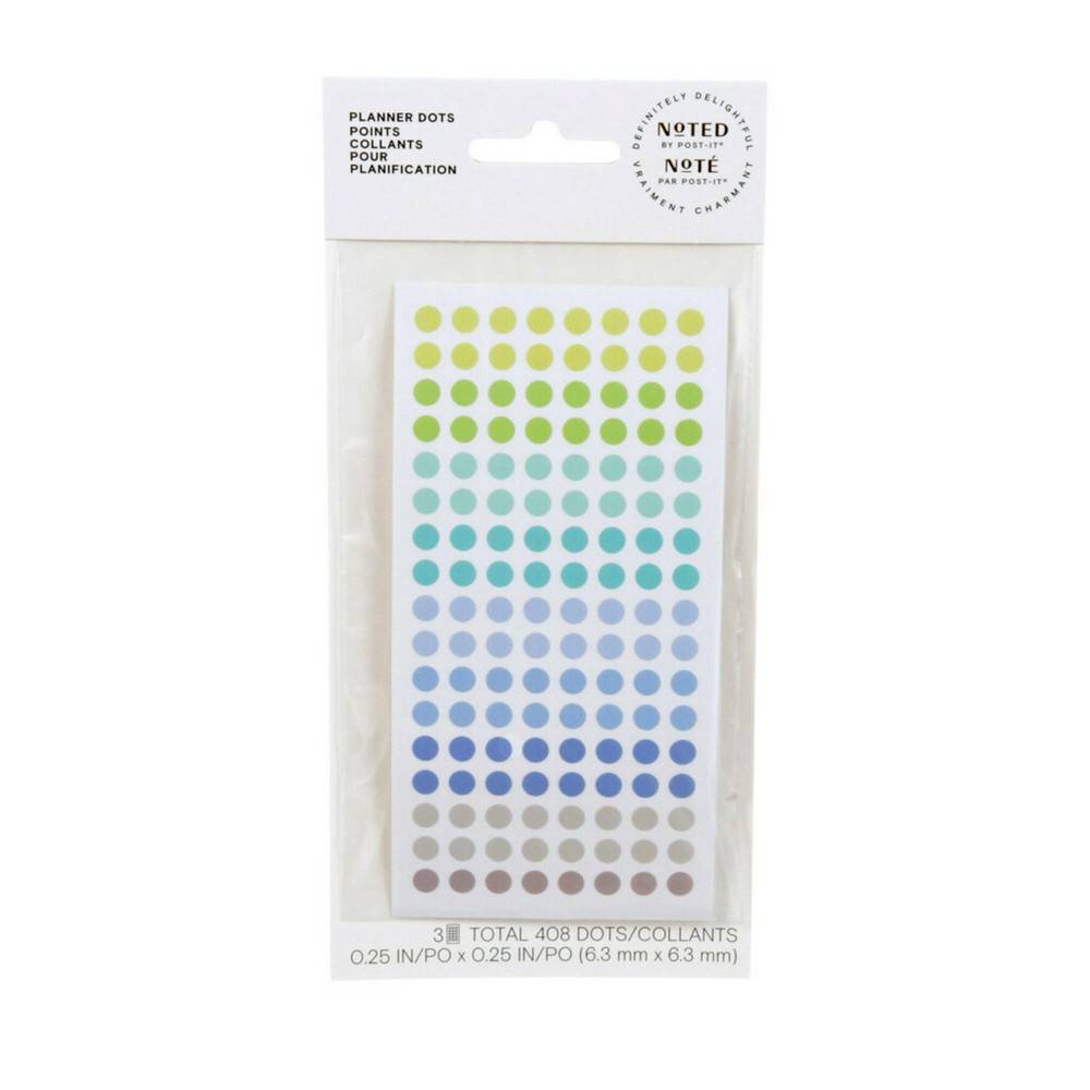 Post-It Planner Dots Green/Blue (1 set)