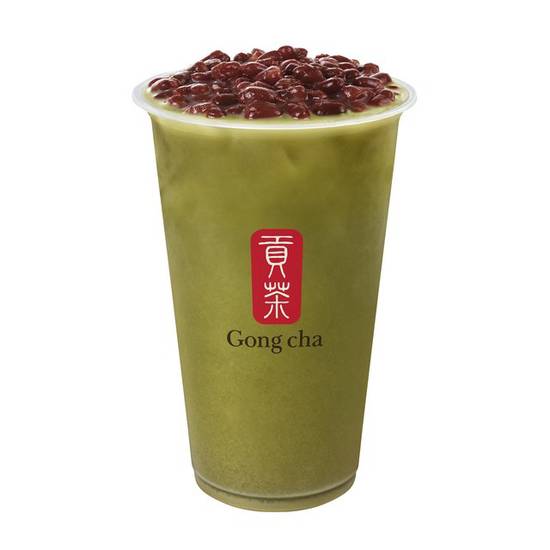 Matcha Red Bean Milk Tea