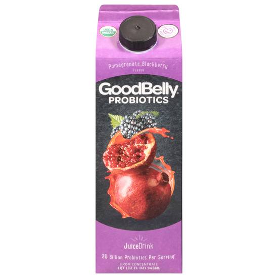 Goodbelly Probiotics Pomegranate Blackberry Flavor Juice Drink (32 fl oz)