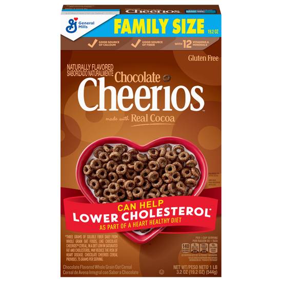 Cheerios Chocolate Flavored Whole Grain Oat Cereal Family Size