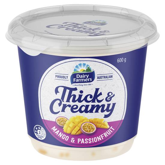 Dairy Farmers Thick & Creamy Mango Passionfruit Yoghurt 600g