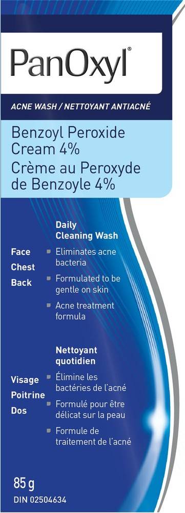 Panoxyl Benzoyl Peroxide Cream 4% (85 g)