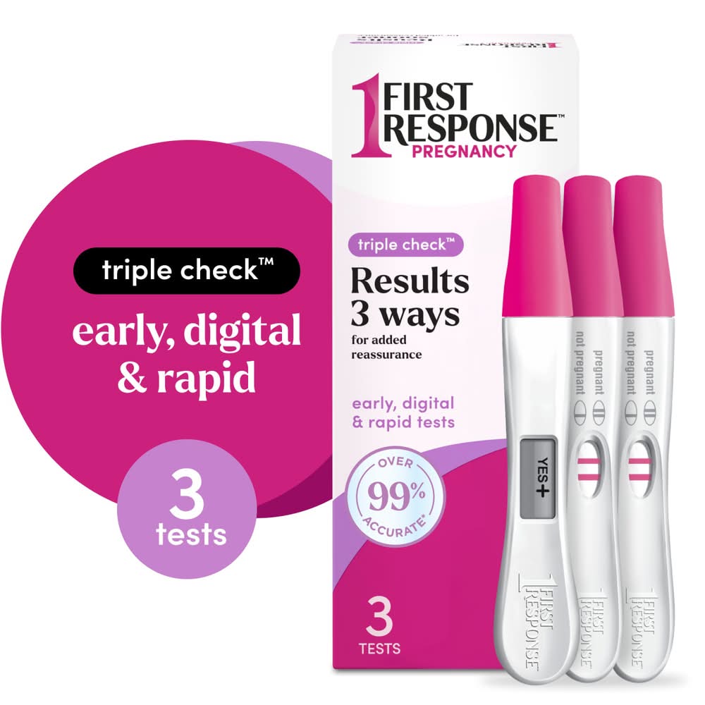 First Response Triple Check Pregnancy Test (1.1 oz, 3 ct)