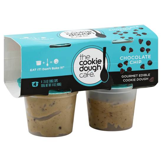 The Cookie Dough Cafe Chocolate Chip Edible Cookie Dough (4 ct)