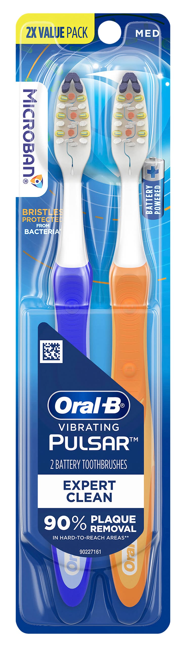 Oral-B Pulsar Expert Clean Battery Toothbrush, M (2 ct)