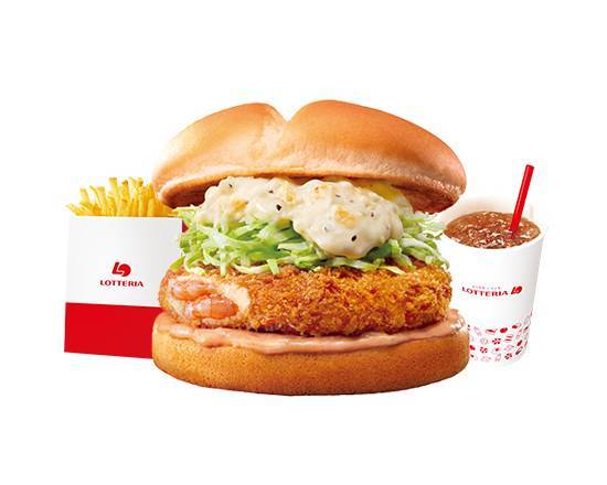 【セット】エビバー�ガー Shrimp Burger Set