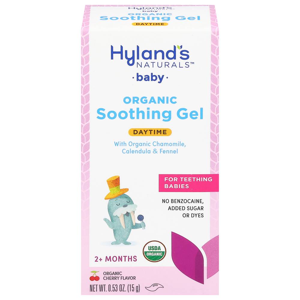 Hyland's Baby Organic Soothing Gel Daytime, Cherry (0.53 oz)